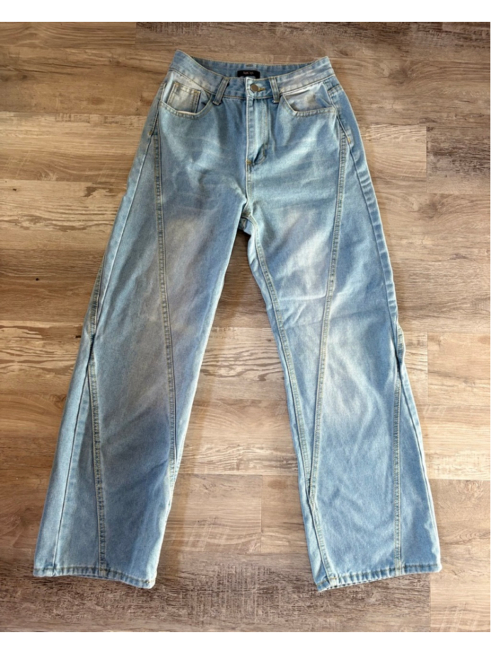 Micas Light Blue High Rise Wide Leg Jeans Size S